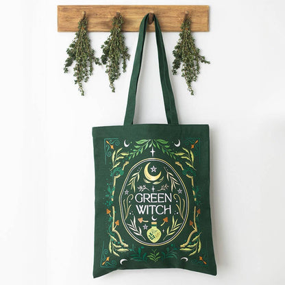 Tote bag Sorcière verte