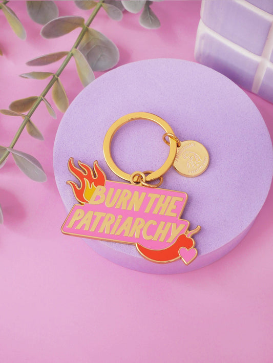 Burn the Patriarchy Limistic Keychain