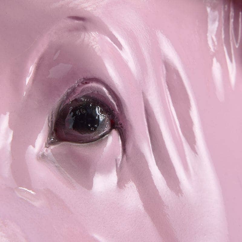 Porky Mr. Krone spaarpot, roze polyethyleen, 34 x 24 x 28 cm