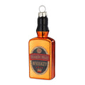 Weihnachtsanhänger Whisky-Motiv aus Glas, 11,5 cm