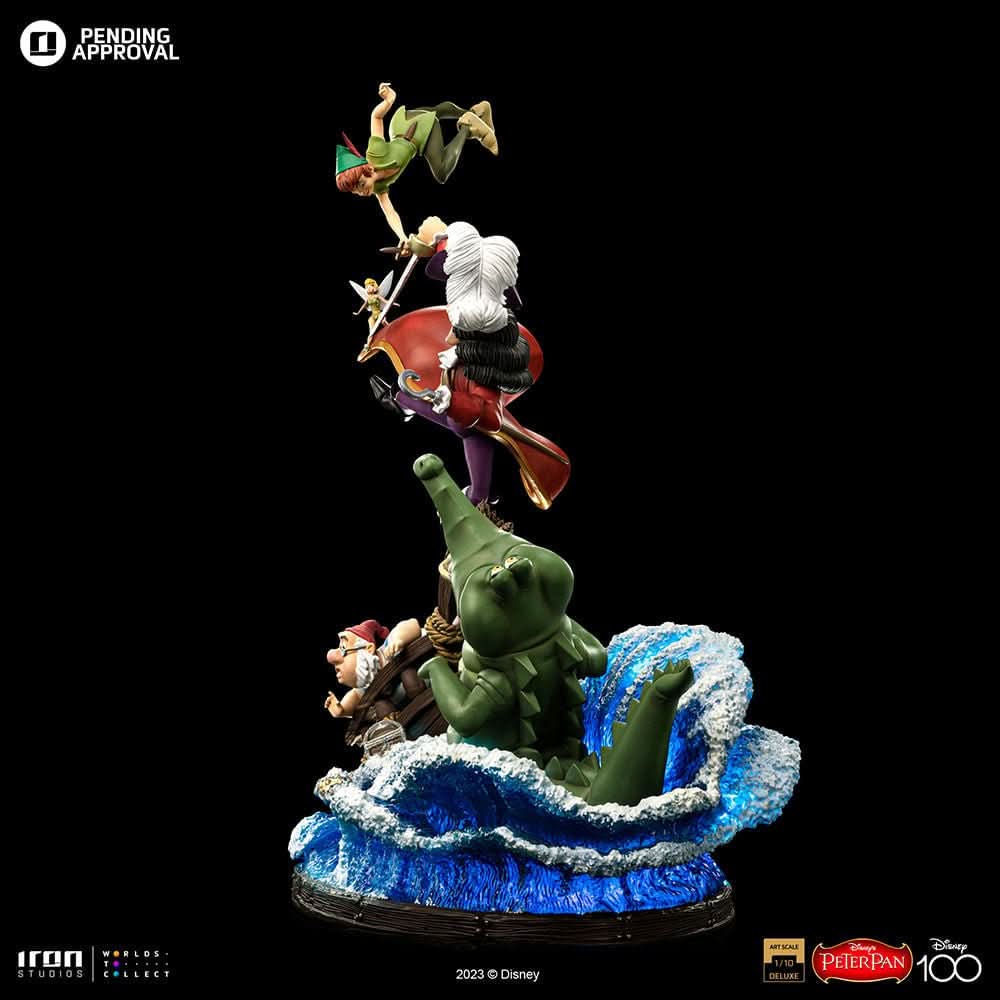 ピーターパン vs フック船長 スタチュー デラックス - ディズニー100周年 - ピーターパン - アートスケール 1/10 - ディズニークラシックス