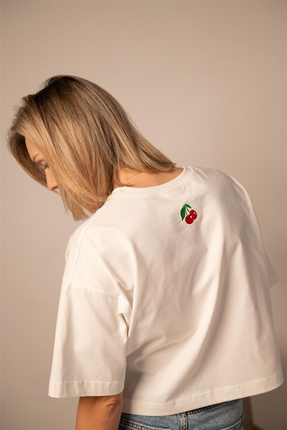 T-shirt court Cerise