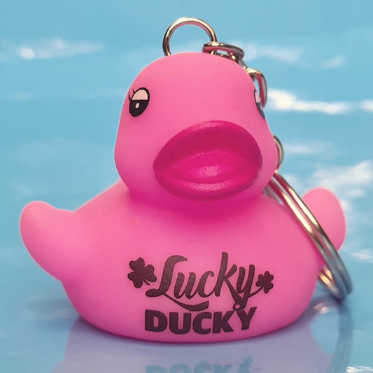 Lucky Ducky Pink Duck Keychain