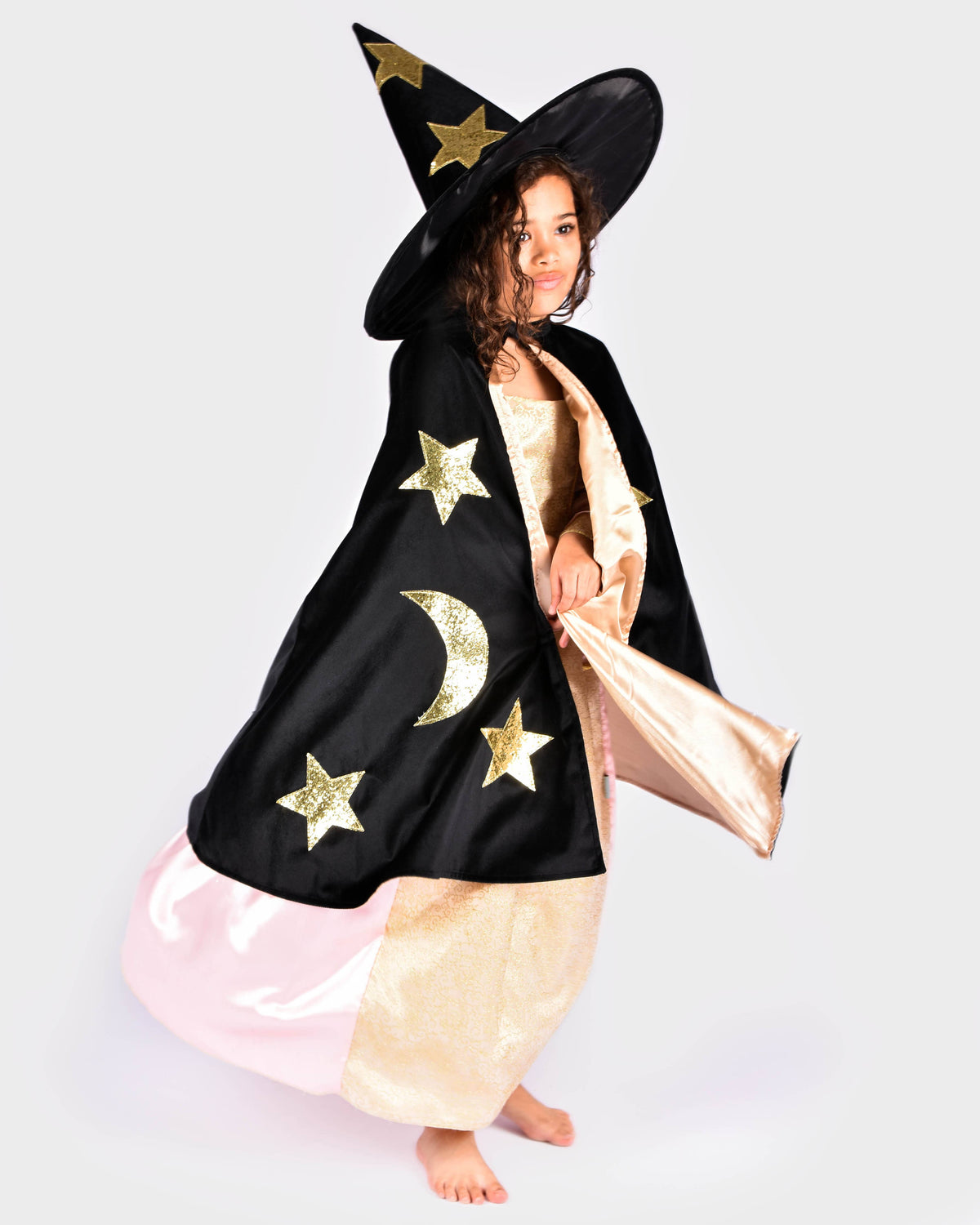 Chapeau Cape W. en velours et satin noir 3-8 ans