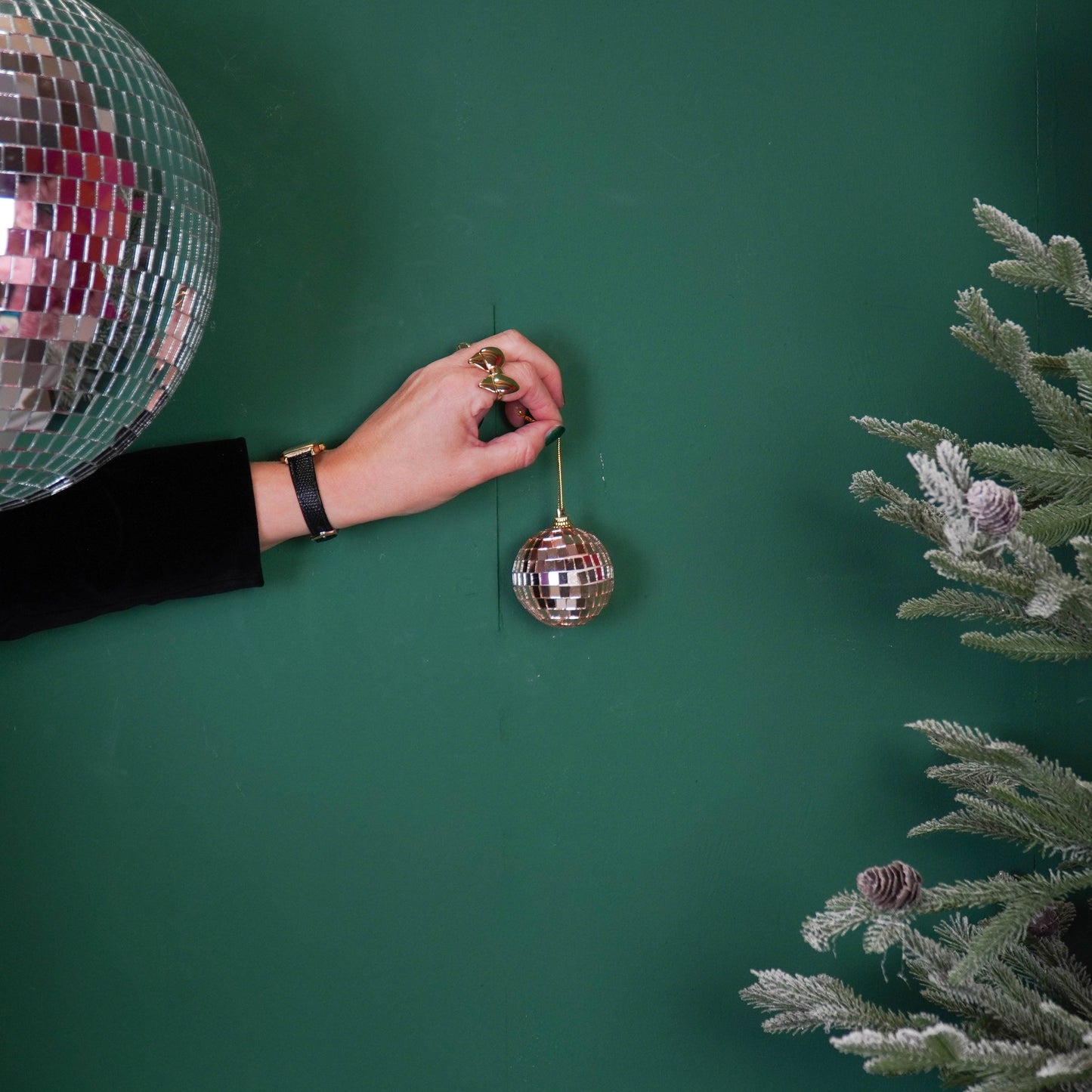 Boule de Noël Disco Or - 6-Pack