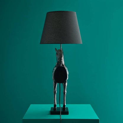 Wendy Horse Table Lamp, Black