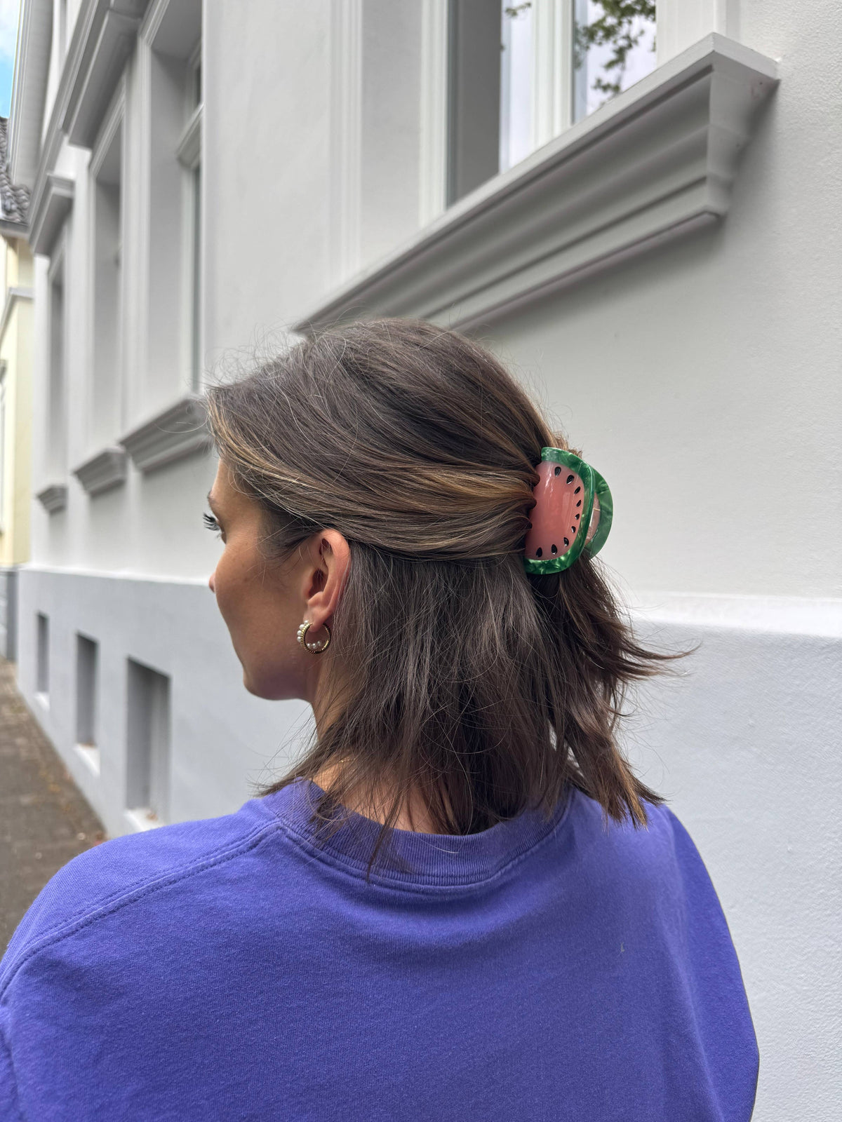 Fermaglio per capelli a forma di anguria