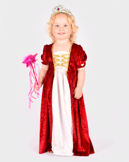 Robe de princesse en velours rouge Den Goda Fen 2-4 ans (98-104 cm)
