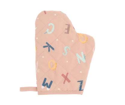 Funny Alphabet Letters Apron and Pot Holder Set