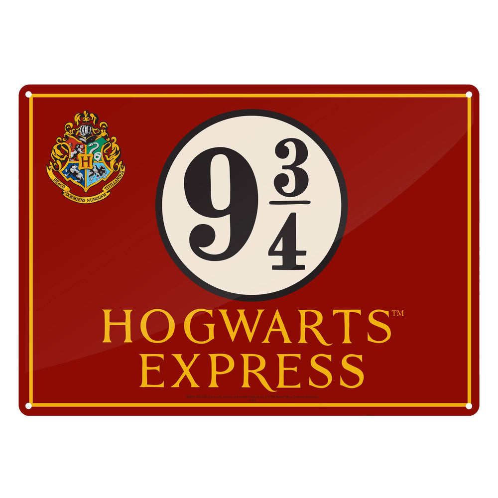 Plaque décorative en métal Harry Potter - Poudlard Express