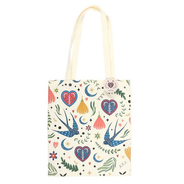 Borsa tote con stampa floreale