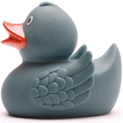 Wheat-colored bath duck - blue - rubber duck