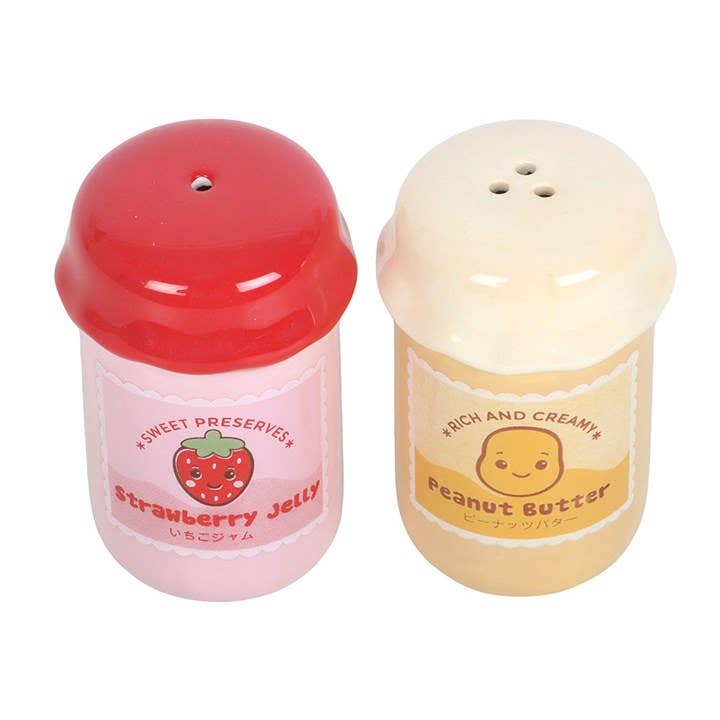 Sel et poivre Pot de beurre de cacahuète et de gelée