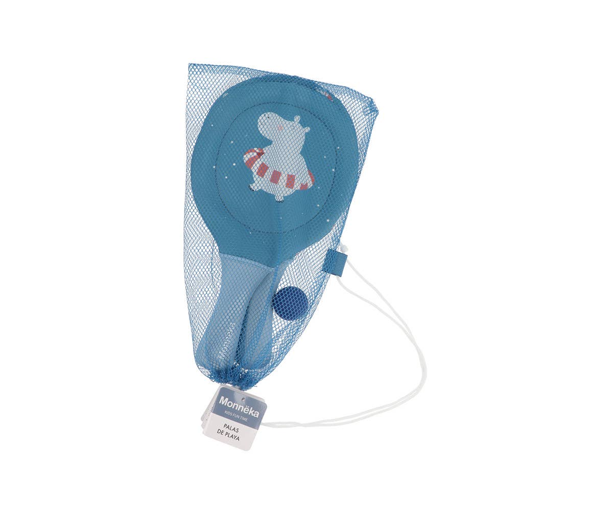 Hippos Neoprene Beach Bats with Ball