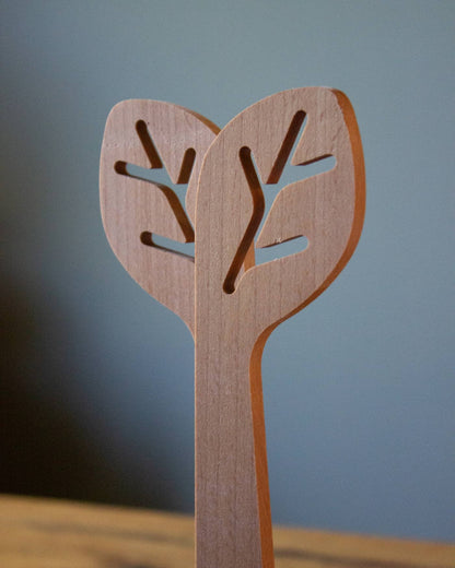 Cubiertos de ensalada - Desde el final de las hojas