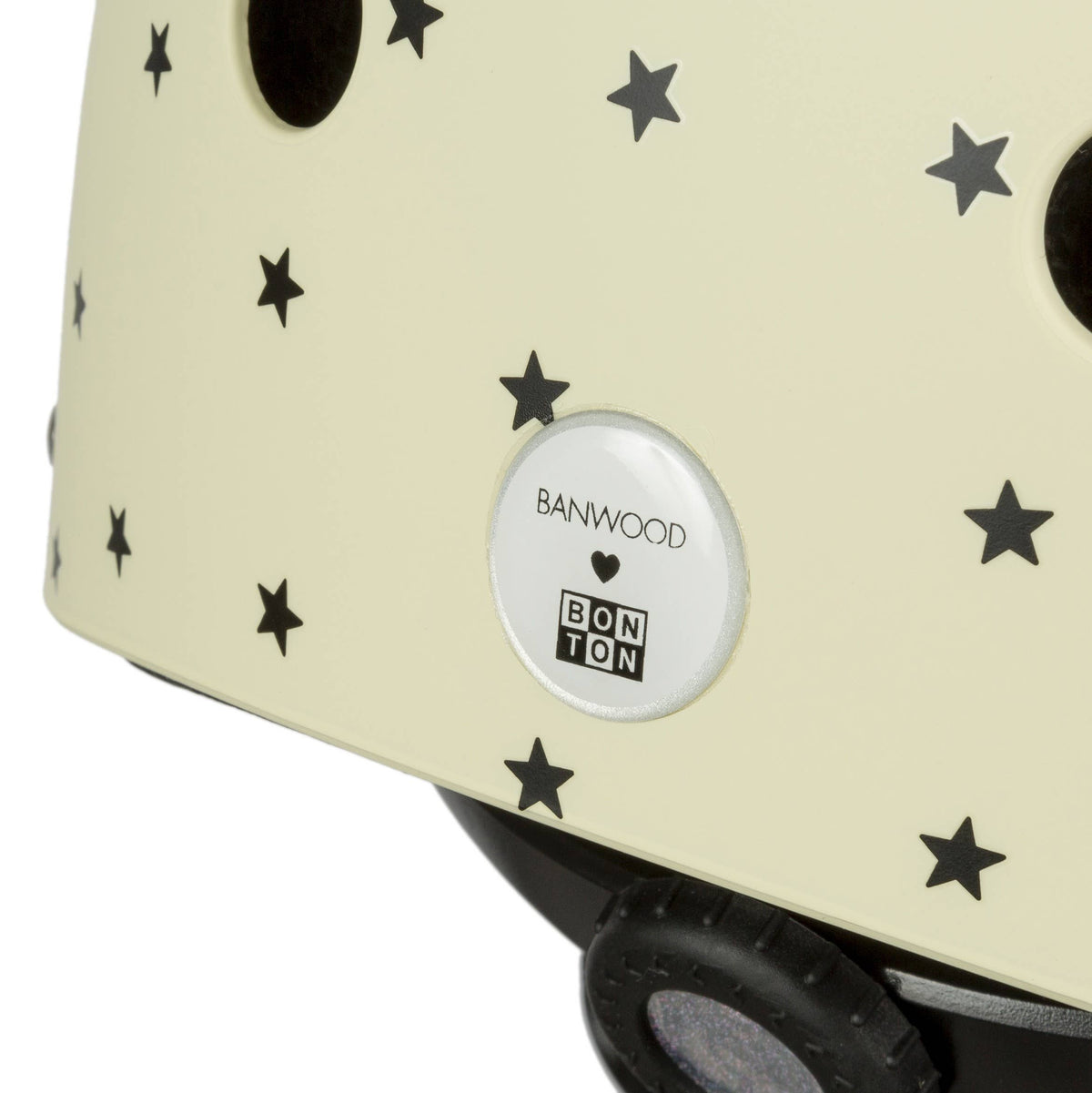 Children's Helmet - Matte Cream Stars
