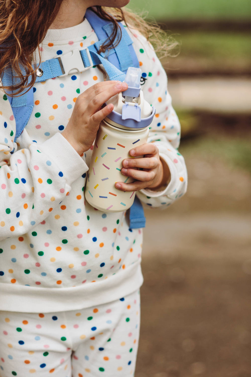 Botella de agua térmica de acero inoxidable Confetti para niños