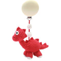 Dinosaurus kinderwagenhaak - Rood
