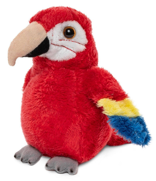Loro de peluche (rojo)