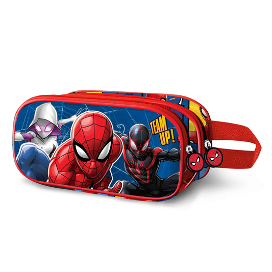 Estuche doble para lápices 3D del mejor equipo de Marvel Spiderman