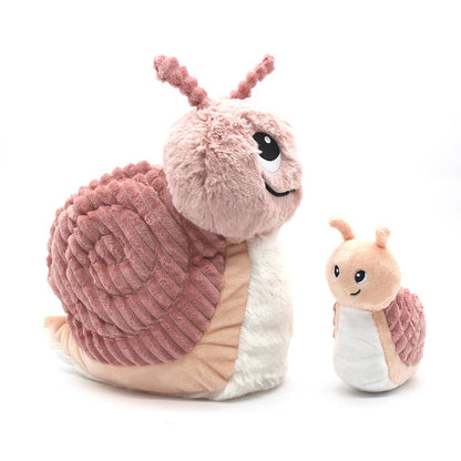 Peluche Ptipotos Maman et Bébé Escargot - Rose
