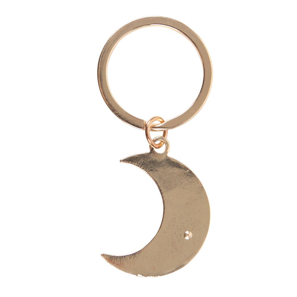 Porte-clés en émail Moon Phase Crescent