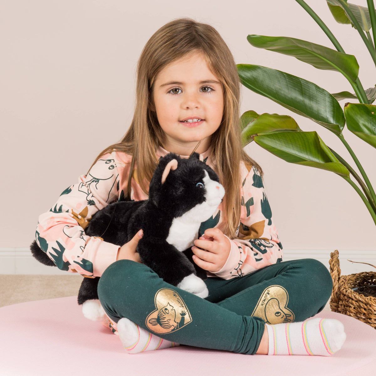 Black Cat Swing Plush Toy