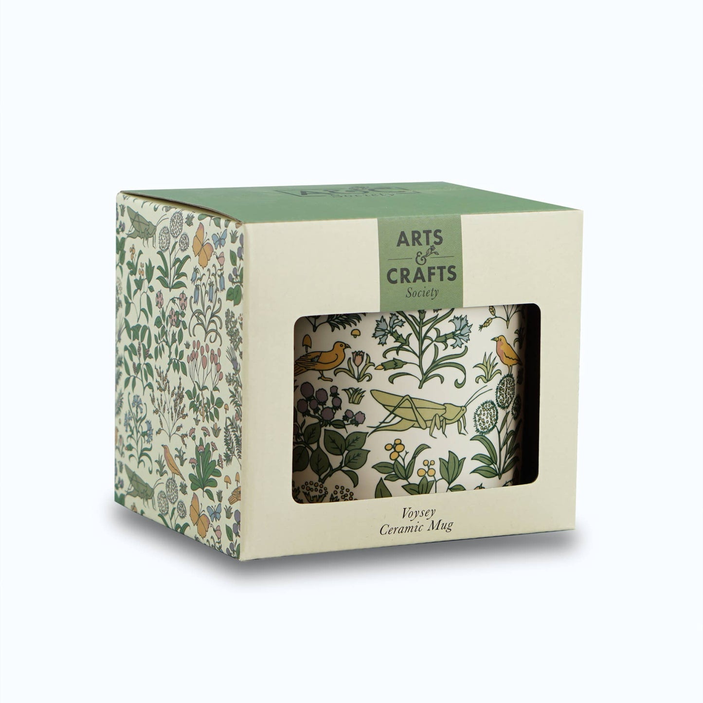 Tasse en céramique Voysey Jardin botanique Faune Crème