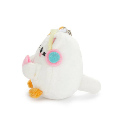 ふわふわ可愛い猫型メロディキーホルダー