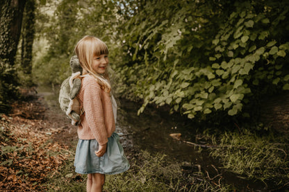 Mochila de peluche de tortuga para niños
