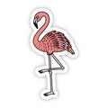 Sticker Esthétique Flamant Rose Clair