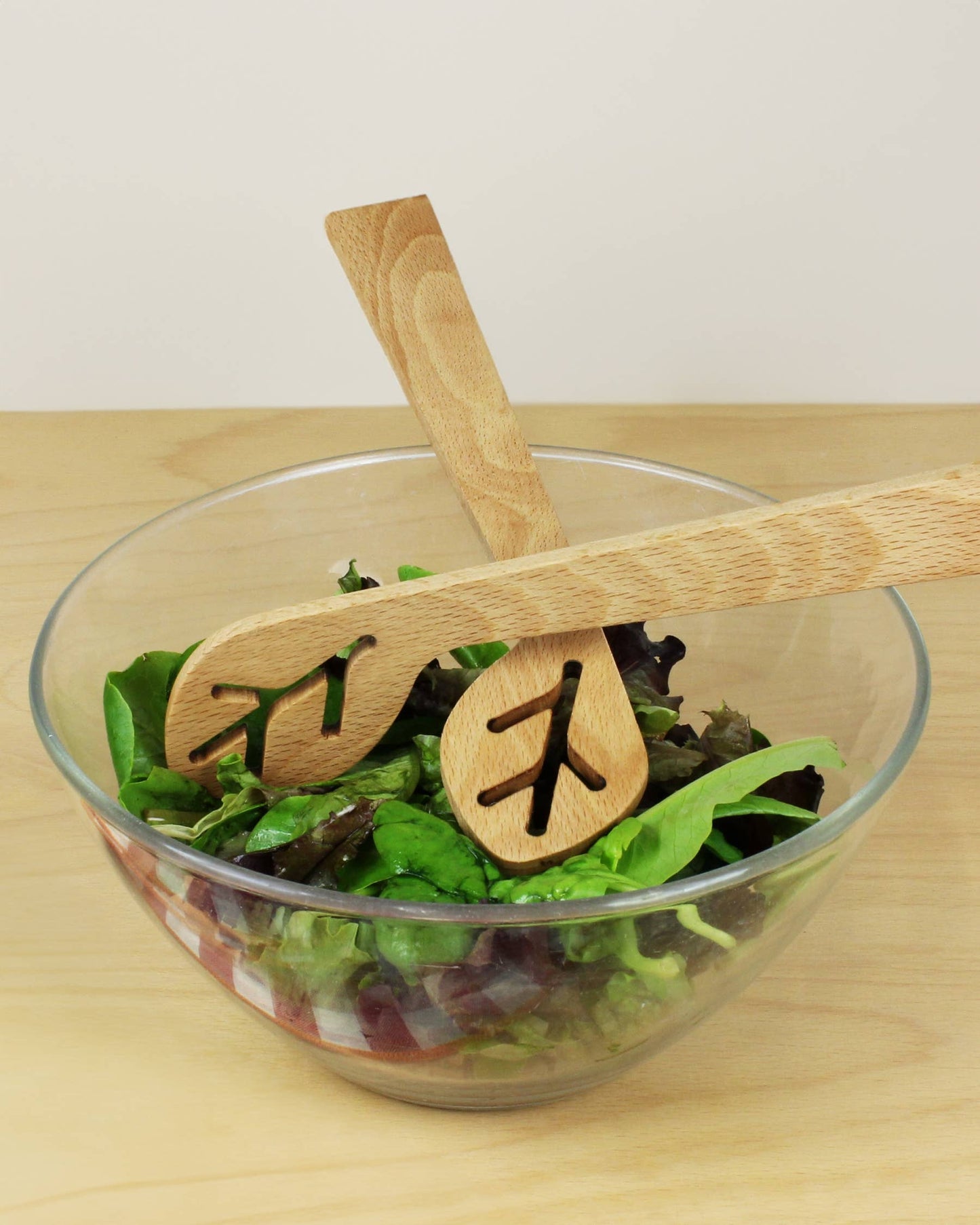 Cubiertos de ensalada - Desde el final de las hojas