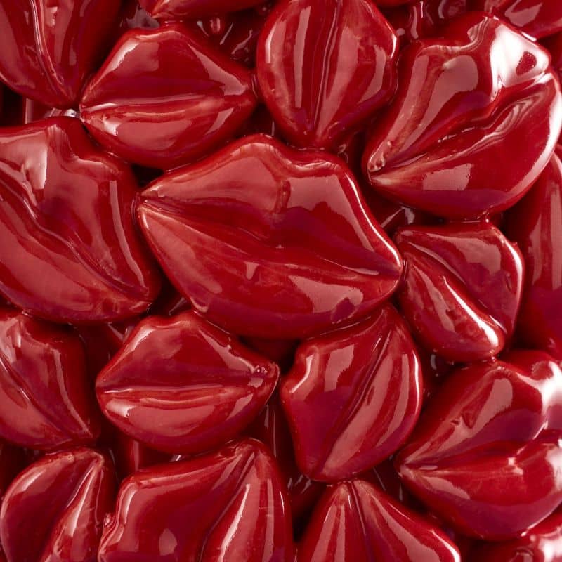 Vase Lèvres Rouges