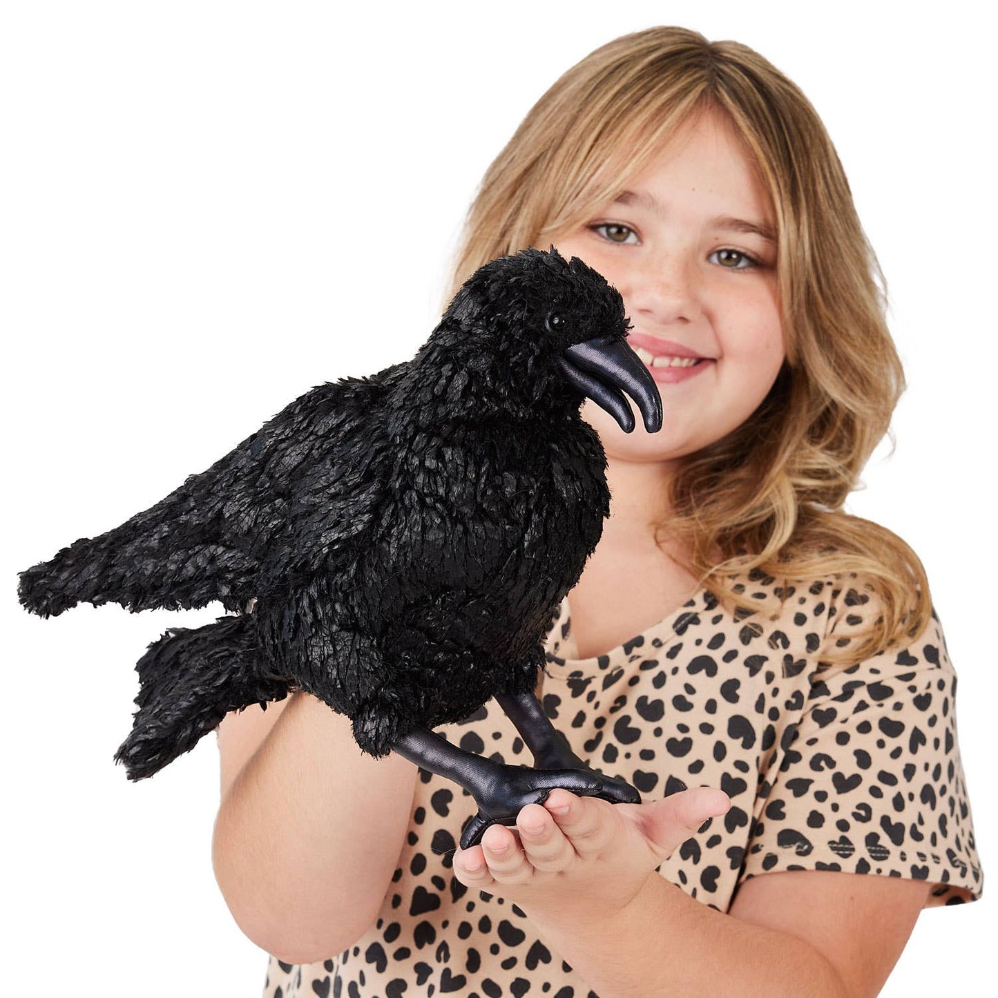 Marionnette à main Corbeau 3209/ corbeau Folkmanis réaliste