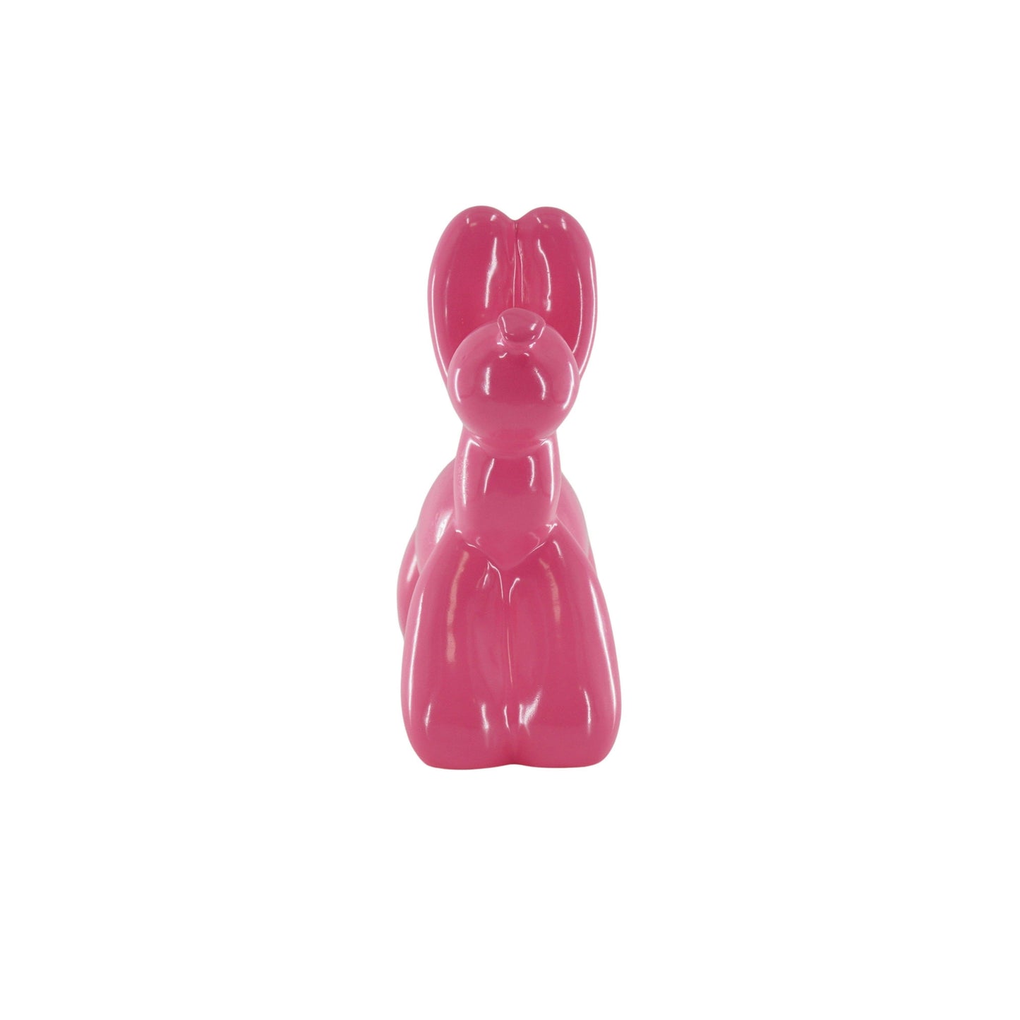 Ornament - Balloon Dog Money Box - Neon Pink - 17x7x17cm