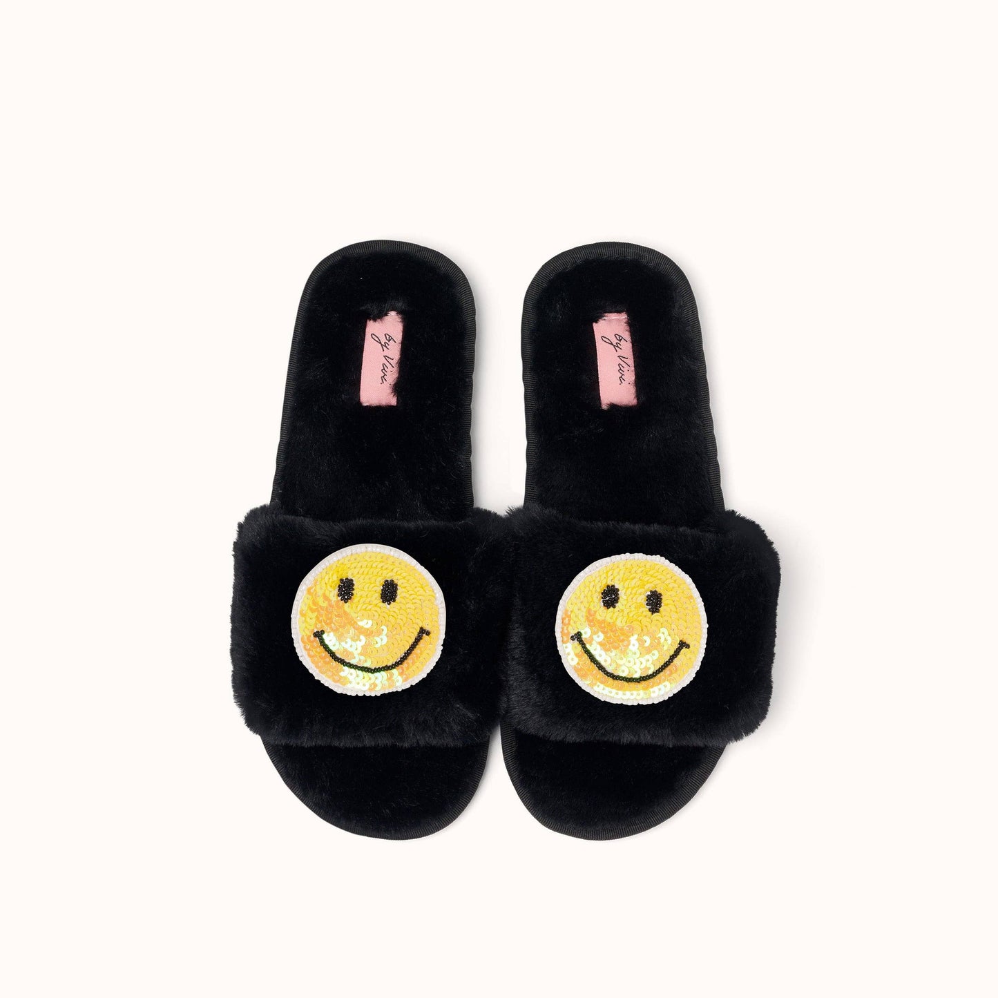 Paire de broches pour Chaussons - Smiley Jaune