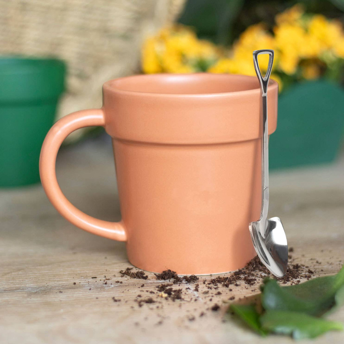 Mug Pot de Fleurs avec Cuillère Pelle
