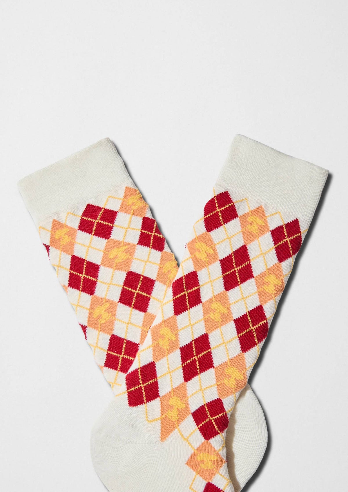 BeSnoopy Diamonds Blanc cassé - Chaussettes 100 % coton biologique