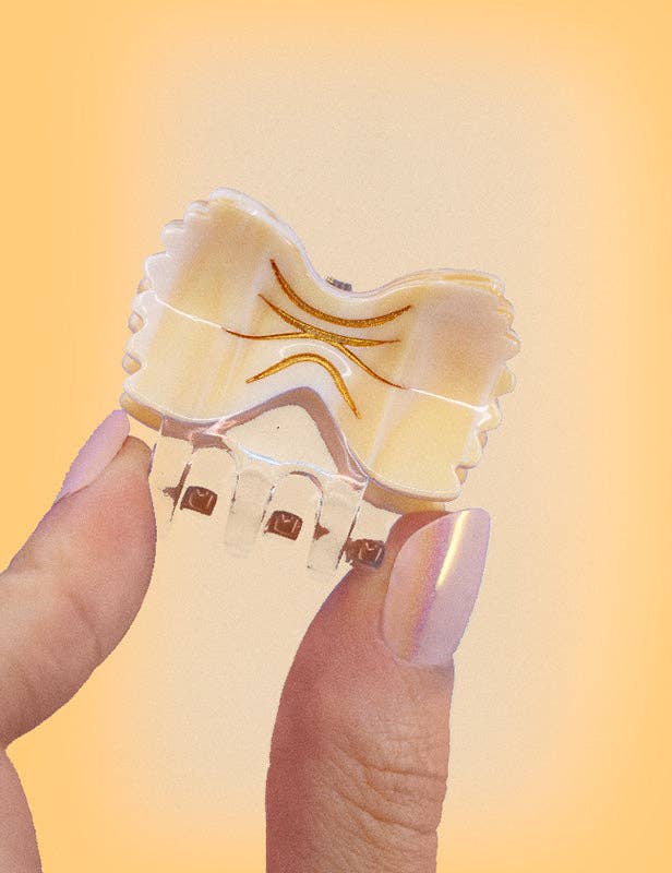 Mini Pince à Cheveux Pâte - Farfalle