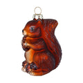 Adorno navideño ardilla de cristal, 8 cm