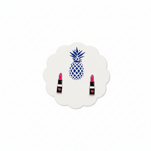 Lippenstift oorbellen