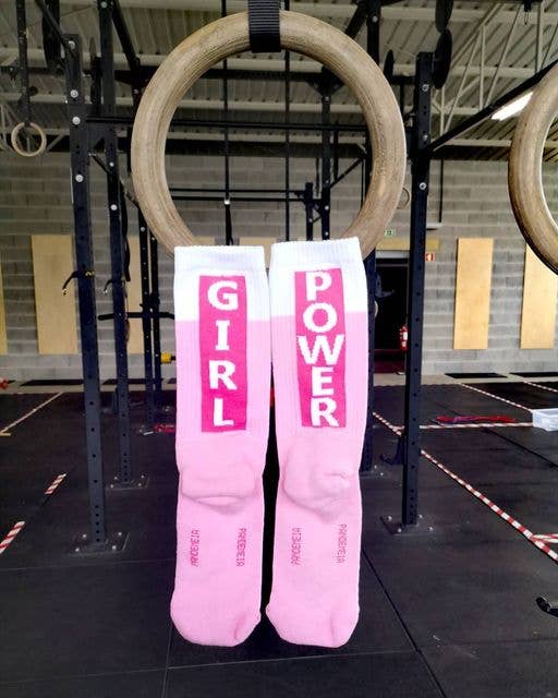 Chaussettes Girl Power - Rose