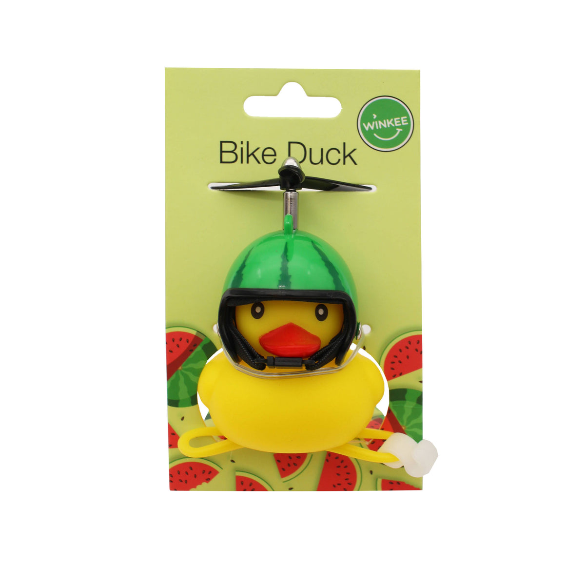 Canard pour Guidon de Vélo avec Casque Pastèque