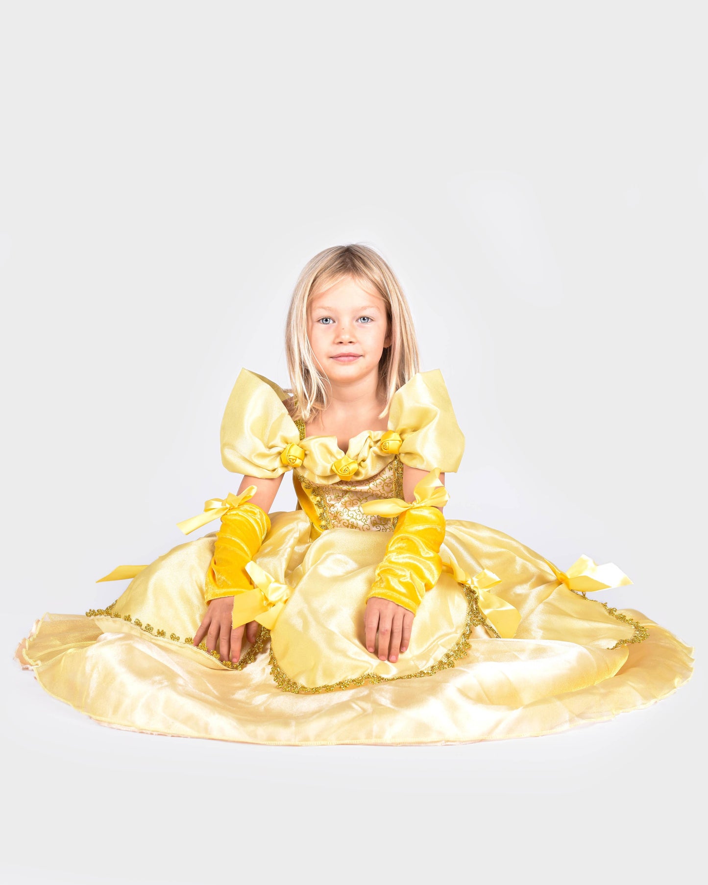 Yellow dress W. Acc Belle 98-104 cm 2-4 years