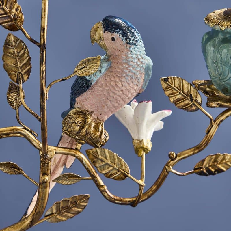 Chandelier éléphant or, poly/métal 28 x 11 x 46,5 cm