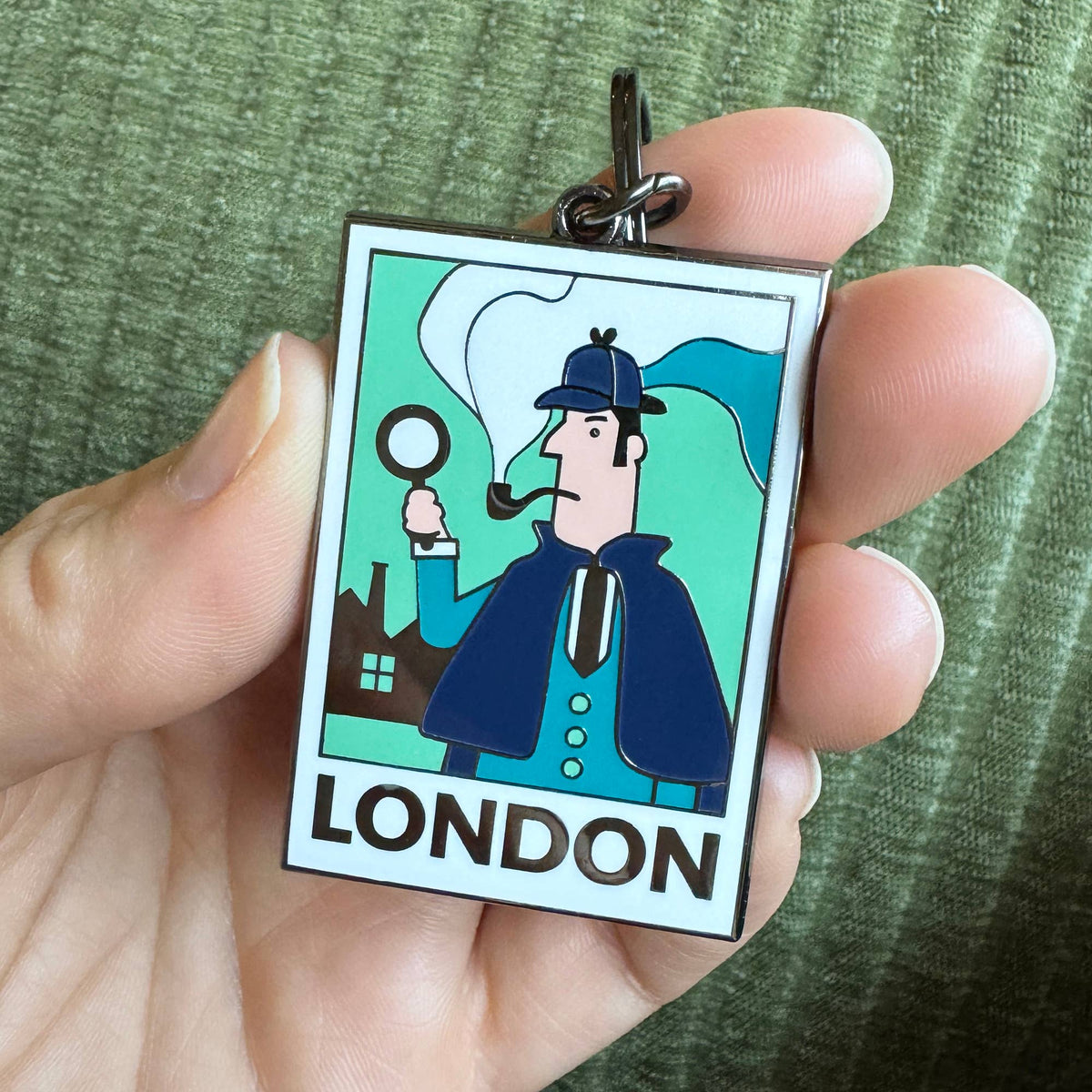 シャーロック・ホームズ キーホルダー、ロンドン文学本キーホルダー