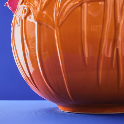 Vase Verano, Grès Orange/Rose, 34 x 29,5 cm