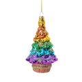 Adorno navideño, árbol de Navidad, arcoíris