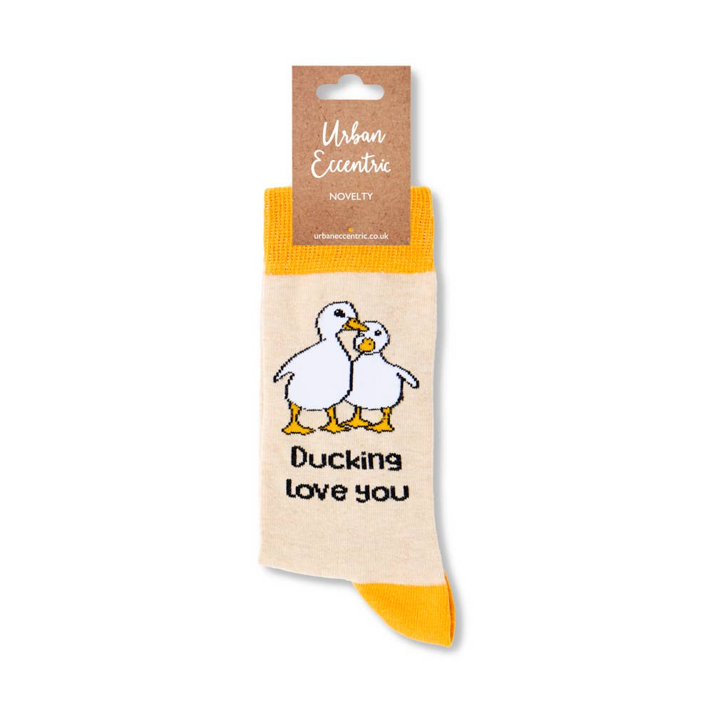 Calzini a forma di papera "Ducking Love You"