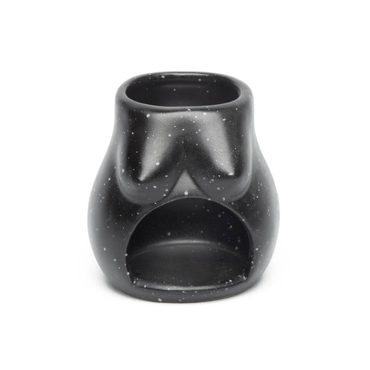 Bougeoir Ouverture Noir Tits Peint à la Main Helio Ferretti Vue 1